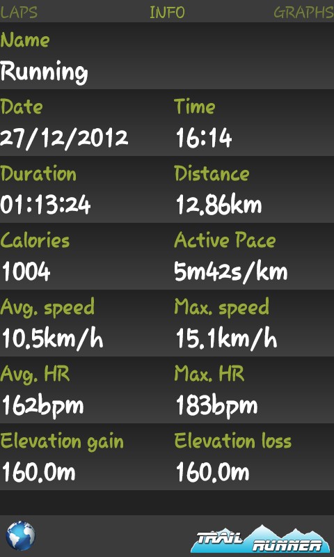 Activities Viewer for Garmin Connect - TrailRunner